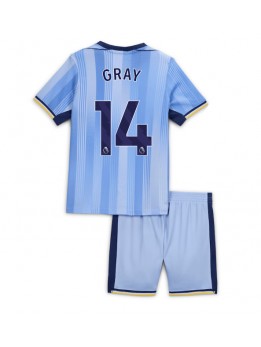 Tottenham Hotspur Archie Gray #14 Auswärts Trikotsatz für Kinder 2024-25 Kurzarm (+ Kurze Hosen)